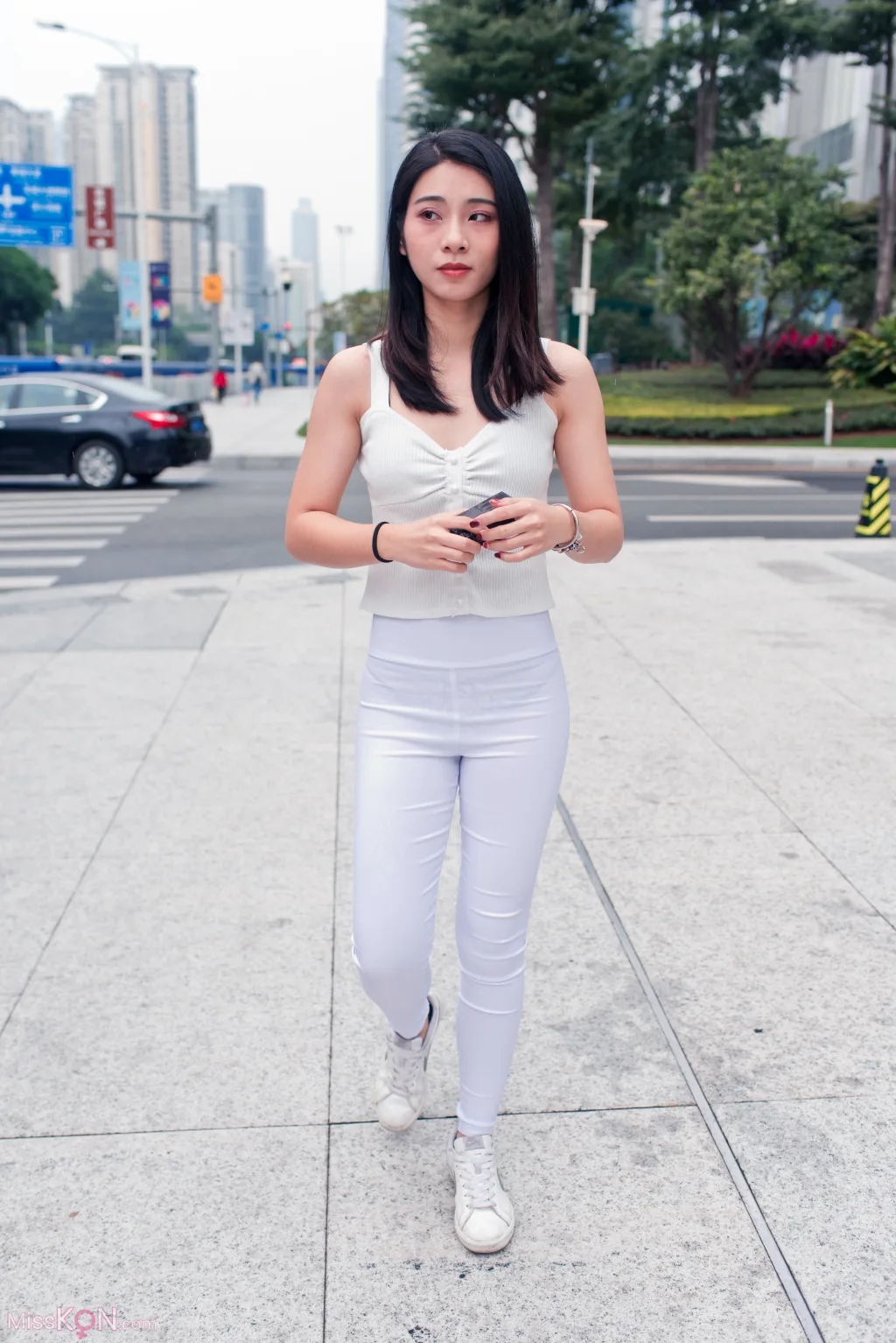 [精选街拍作品] MJ-009: 小棠紧身白裤 (260 photos + 3 videos)