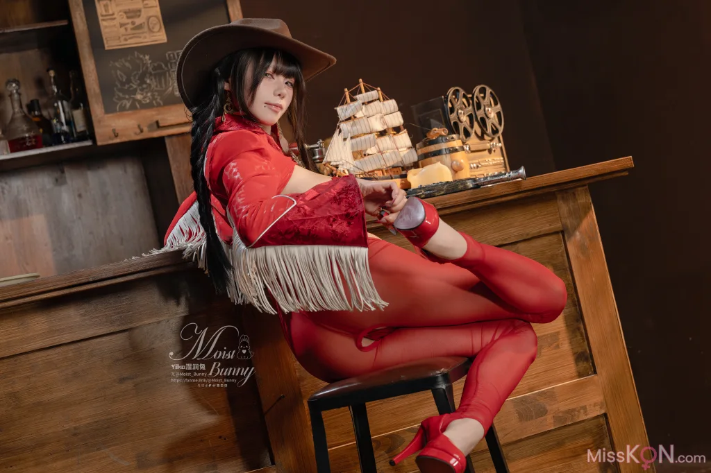 Coser@黏黏团子兔: 06月作品『西部逆兔女郎』Thirsty (108 photos + 2 videos)