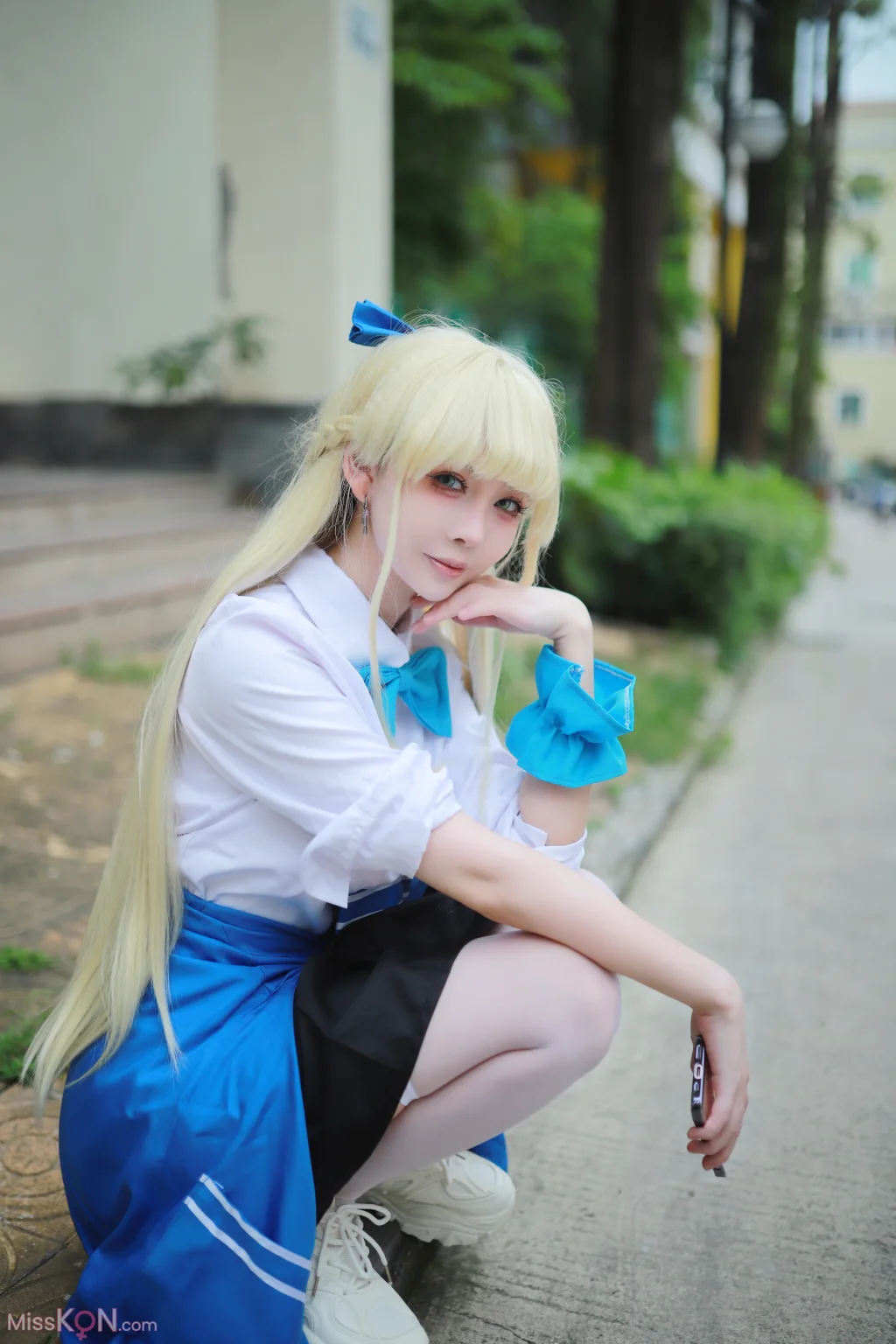 Coser@上杉绘梨落: 蔚蓝档案 飞鸟马时 校服 (46 photos)
