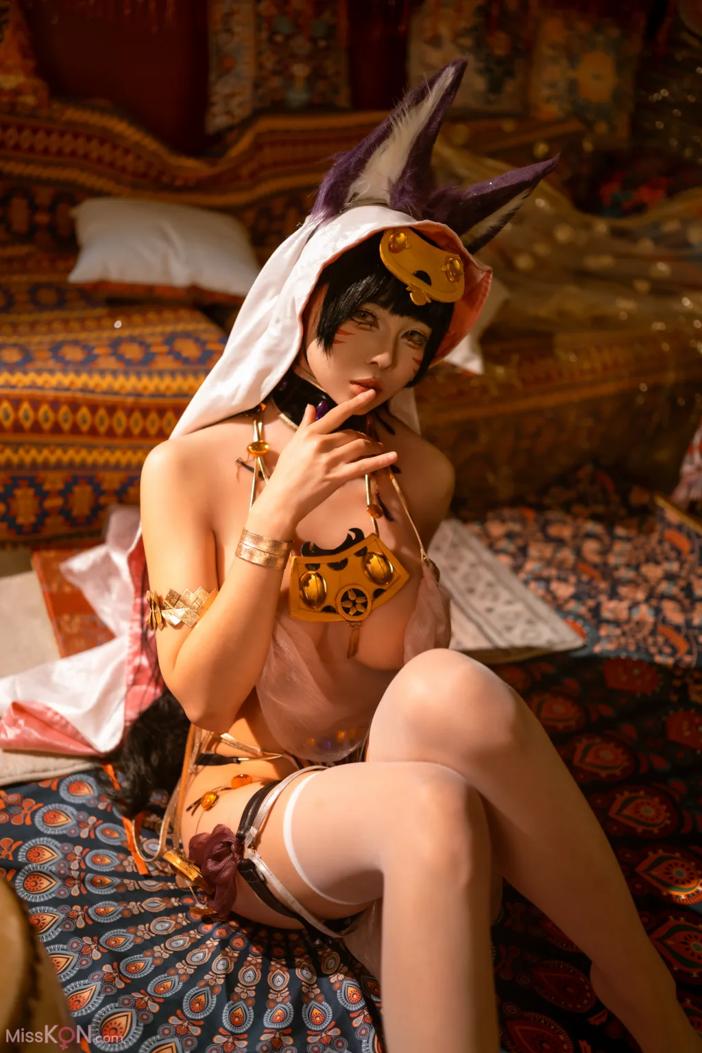 Coser@上杉绘梨落: 碧蓝航线 武藏 同人舞娘 (18 photos)